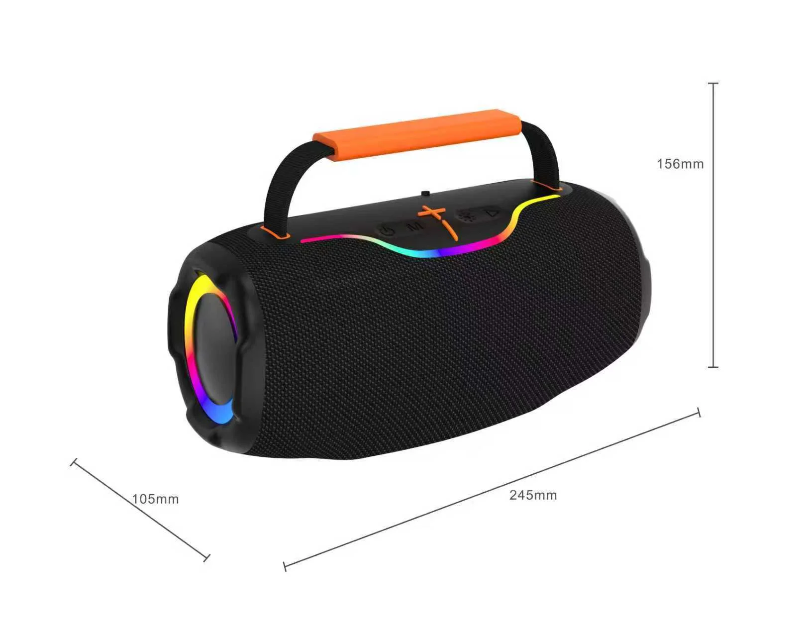 OEM/ODM Outdoor Portable Wireless Waterproof Speaker Factory Customized Logo Outdoor Party Mini Xtrerm RGB Lighting