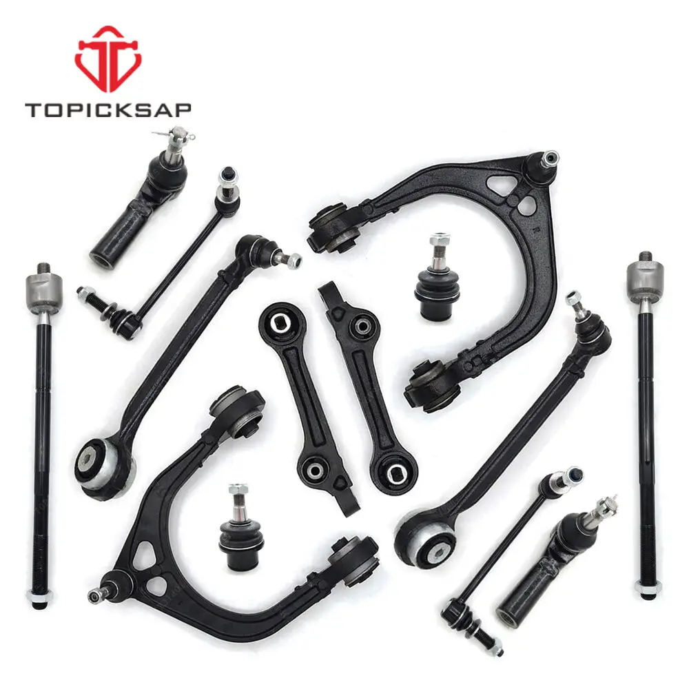 TOPICKSAP 14PCS Front Upper/Lower Control Arm Ball Joint Kit For Chrysler 300 Dodge Challenger Charger RWD 2011-2019