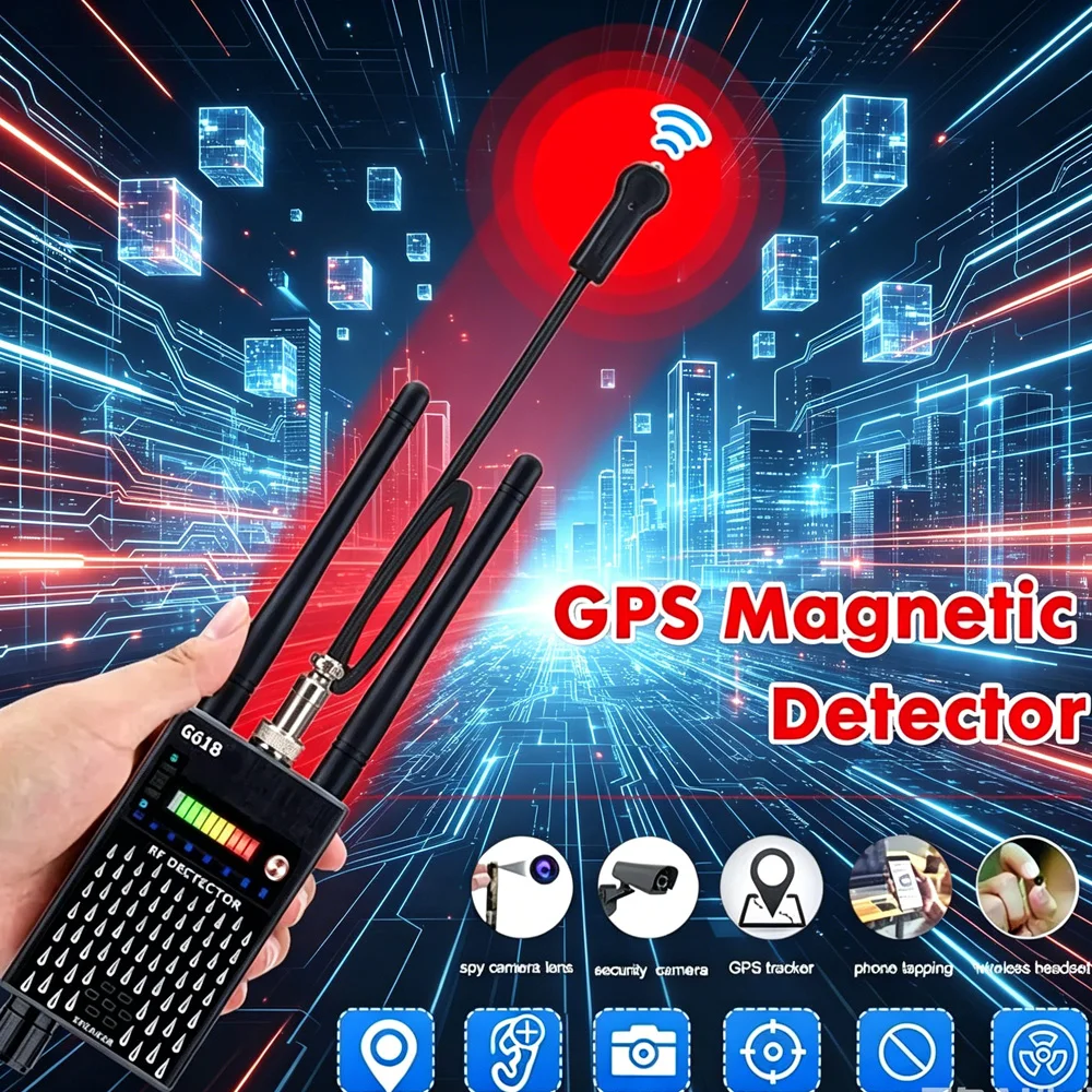 G618 Camera Detector Super Sensitive Anti Candid Audio Mini Bug Hidden Camera Detection GSM GPS Full Range RF Bug Device Scanner