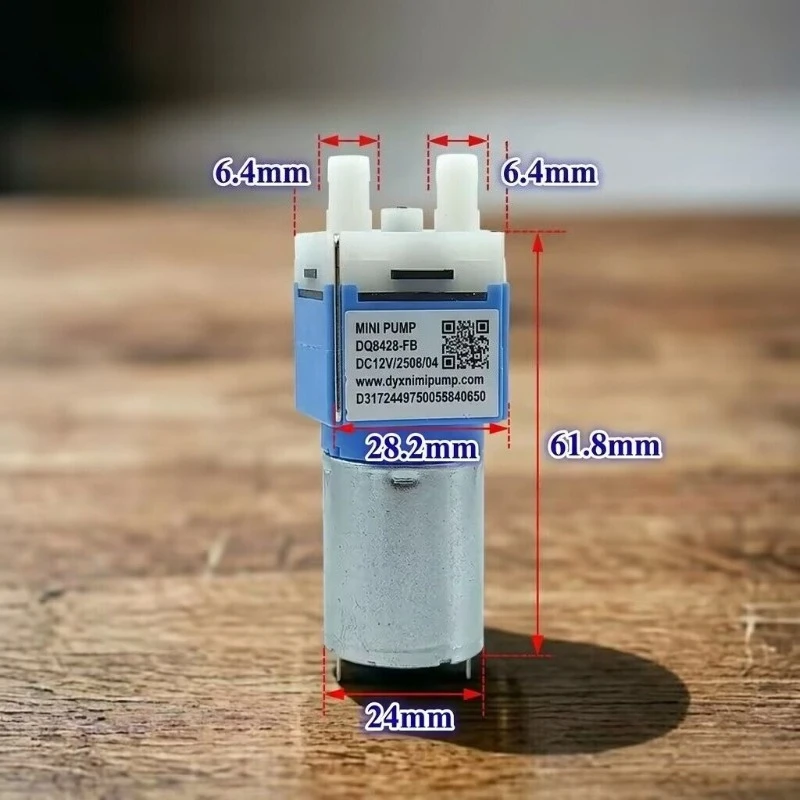 DQB428-FB 28mm Vacuum Diaphragm Pump DC 6V-12V 370 Motor Negative Pressure Suction Pump DIY Inflator Air Oxygen Transfer