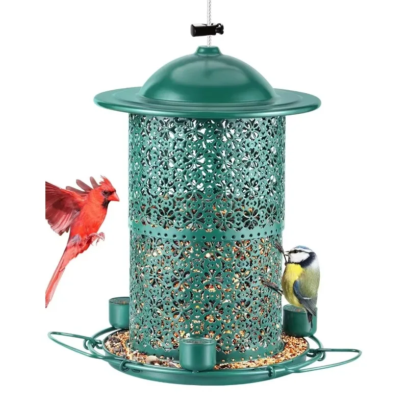 Automatic Transparent Outdoor Garden Bird Feeders Pet Bowls & Accessories for Food and Drinks Seed Hanging Bird Feeder