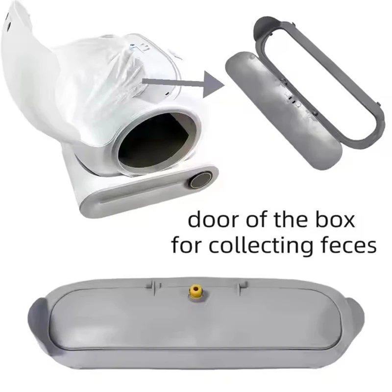 TONEPIE Automatic Cat Litter Box Accessories Bottom Capsule Ventilation Hole Rubber Plug Bin Door for Pet Litter Box Replacement