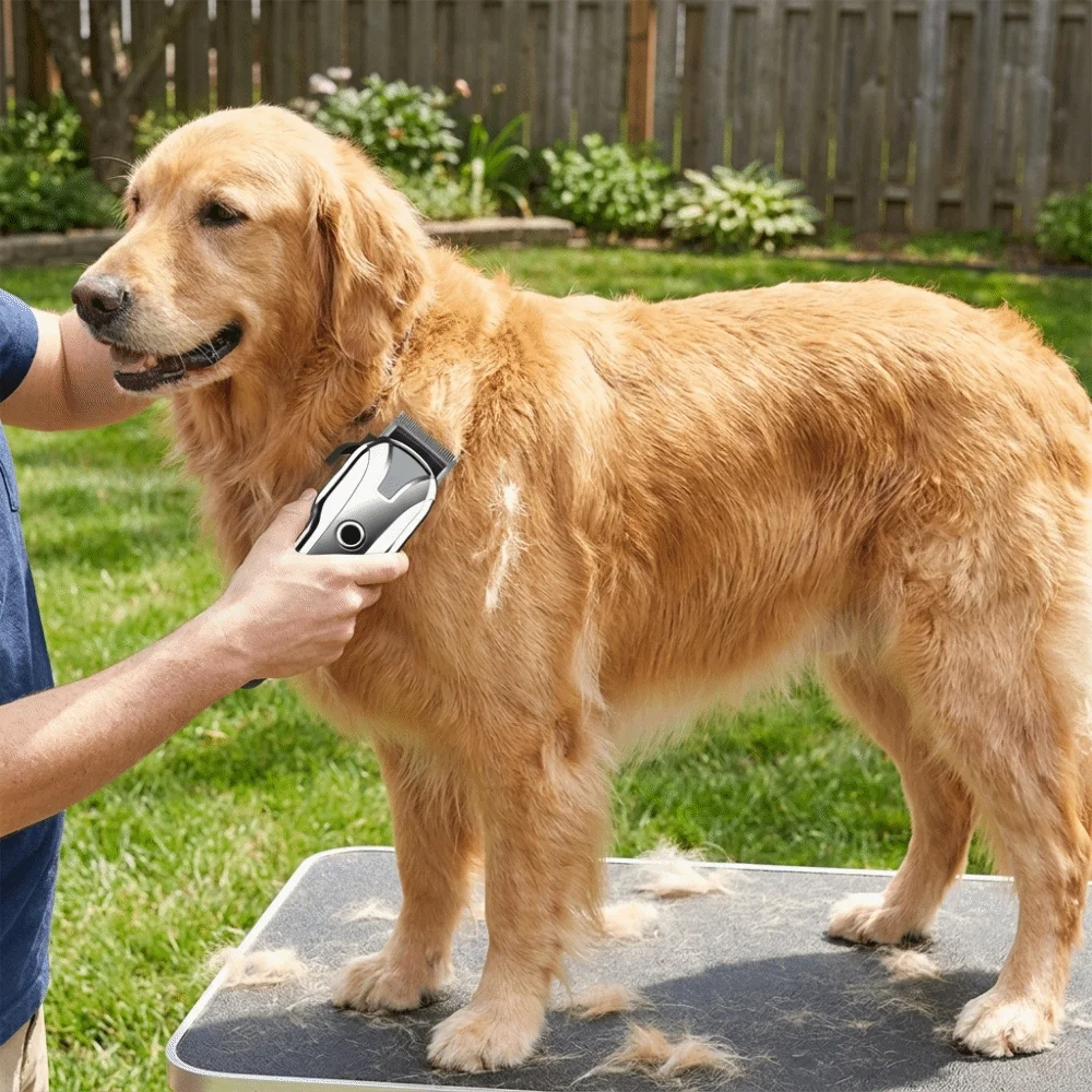 Pet Accessories USB Rechargeable Electric Pet Clipper Cordless Low Noise Dog Hair Trimmer LED Display Cat Shaver Pet Salon