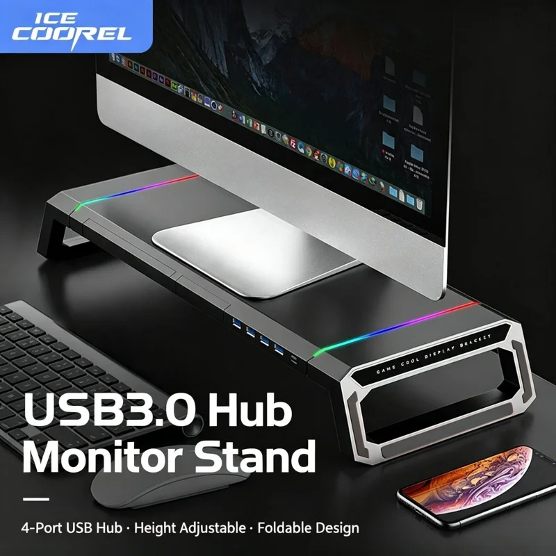 Monitor stand riser adjustable computer stand monitor base stand office storage rack office storage supplies