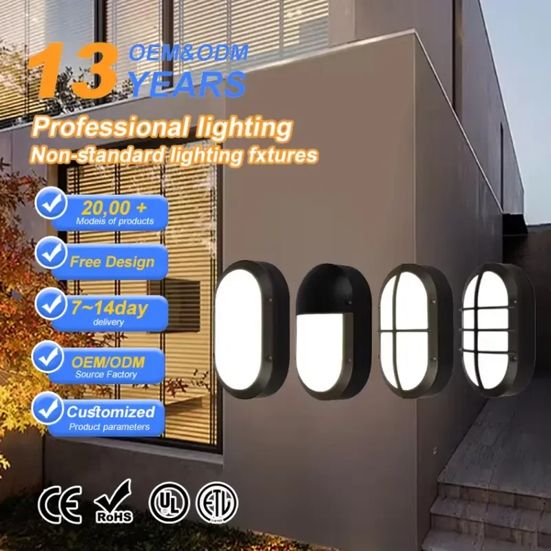 Waterproof Modern Minimalist LED Aluminum Outdoor Wall Light for Corridor Garden Villa Patio Balcony Courtyard Yard