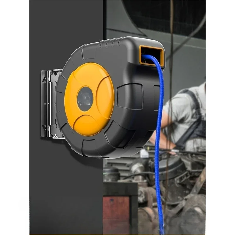 Air drum automatic telescopic recovery reel electric drum clamp bobbin air pump trachea auto repair beauty pneumatic tool