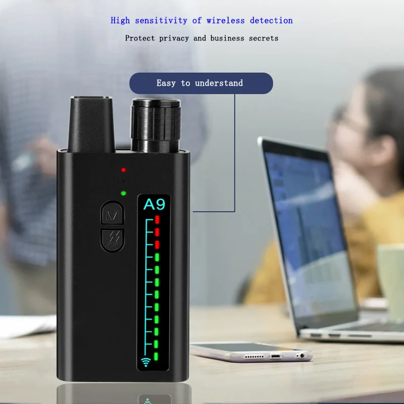 A9 Wireless Anti-Monitoring Detector Hotel Anti Eavesdropping Positioning Tracking Camera Equipment Finding GPS Signal Scanner