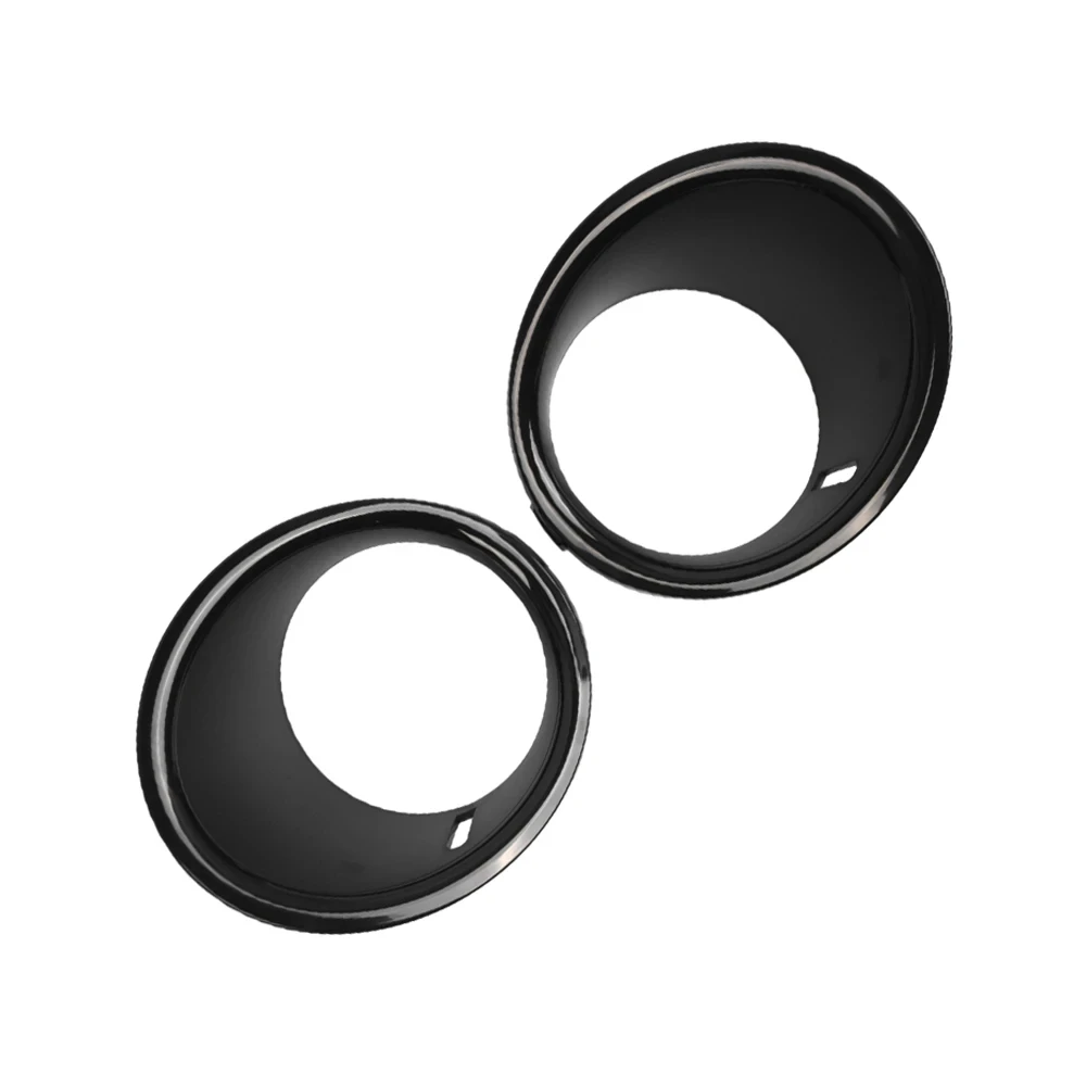 For BMW Mini Cooper R55 R56 R57 2007-2011 Fog Light Trim Ring (2Pcs) - Front Lamp Cover Frame, OE 51112753661/51112753662