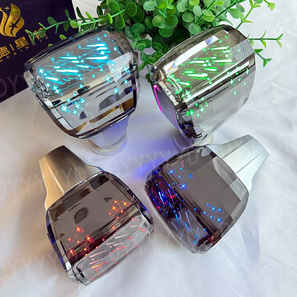 Car Universal Crystal Gear Shift Knob Handle Lever Head with LED for Toyota Lexus Hyundai Mitsubishi Mazda Interior Accessories