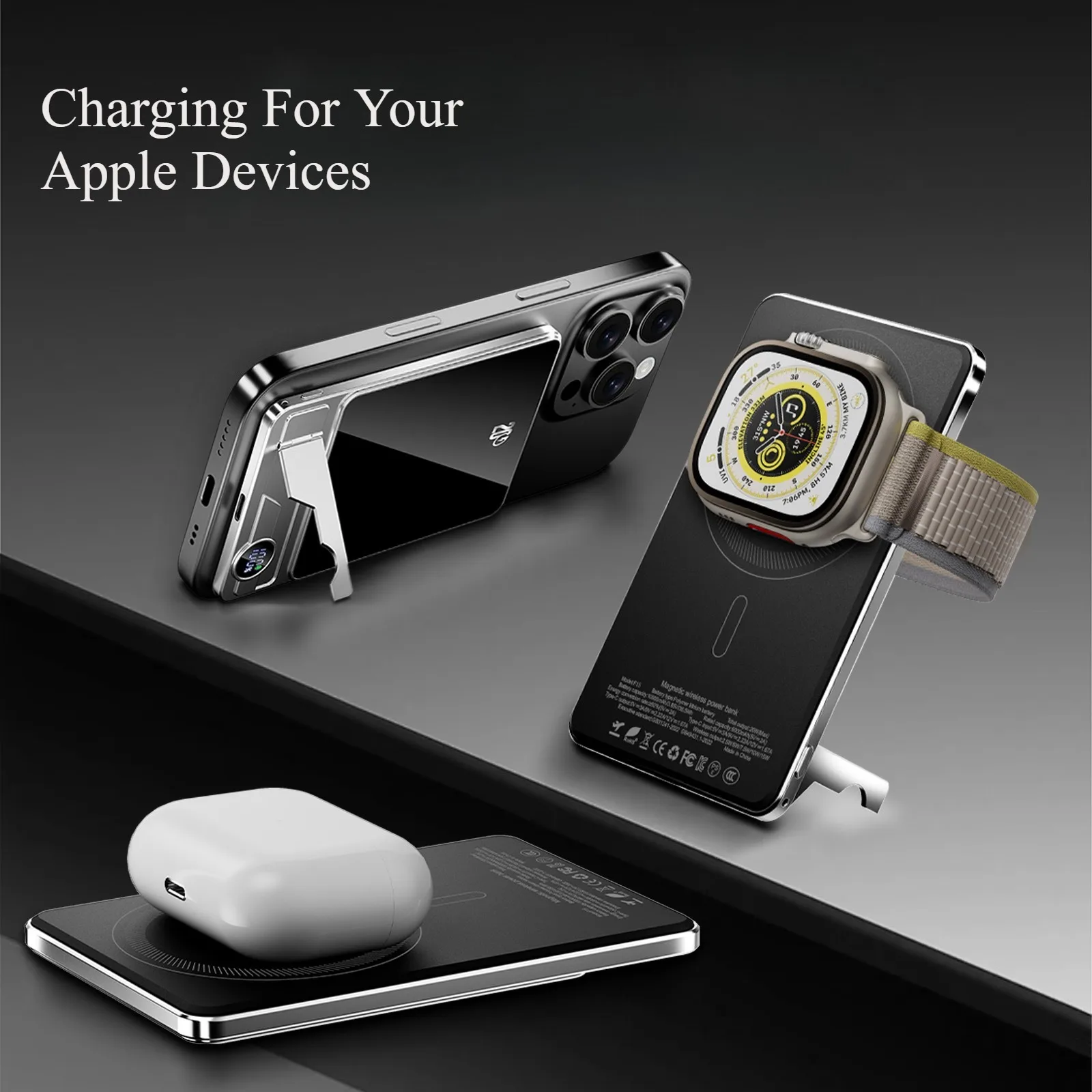 20W Fast Charging Ultra Slim Power Bank for MagSafe Magnetic Wireless Charger Portable Battery For iPhone Samsung Xiaomi iWatch