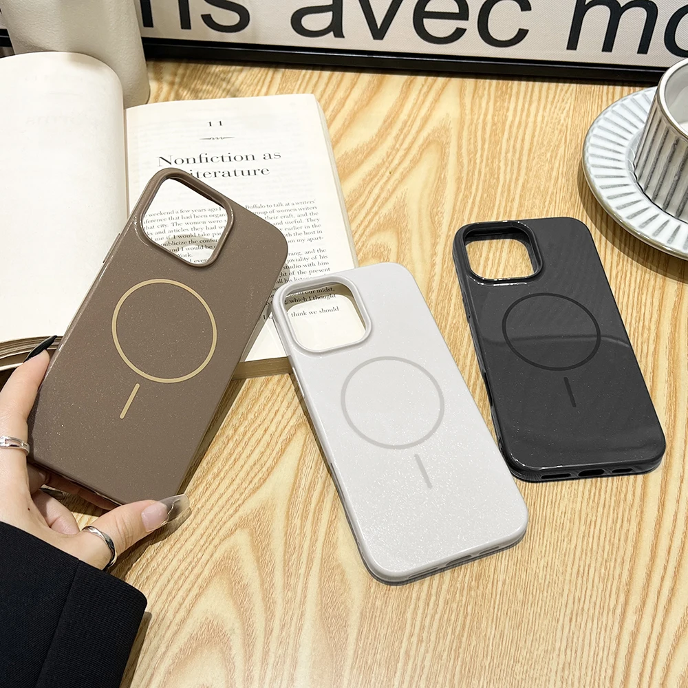 for MagSafe Magnetic Case for iPhone 16 Pro Max 15 Plus 14 13 12 11 Pro Camera Control Button Protective Wireless Charge Cover