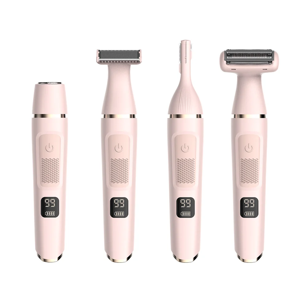 4 in 1 Electric Ladies Women Facial Hair Removal for Women Electric Eyebrow Shaver Girl