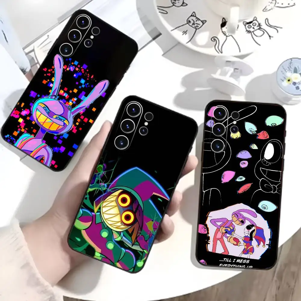 Jax Amazing F-Digital Circus Phone Case For Samsung S26,S25,S24,S23,S22,S21,S20,Plus,Fe,Lite,Others Black Cover
