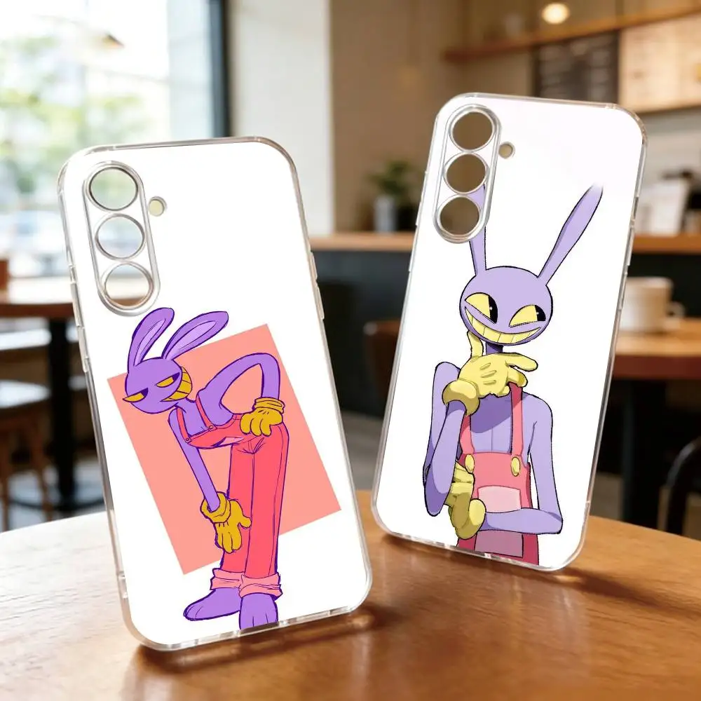 Digital C-Circus Web Series Cartoon Jax Phone Case Transparent Silicone Soft For SamsungA10,12,20,21S,30,31,40,50,51,52,70,71