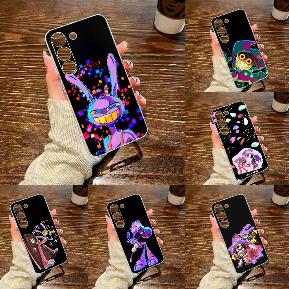 Jax Amazing F-Digital Circus Transparent Shockproof Phone Case For Samsung GalaxyA13,21s,21,22,31,32,41,52,53,71,72,73BNM