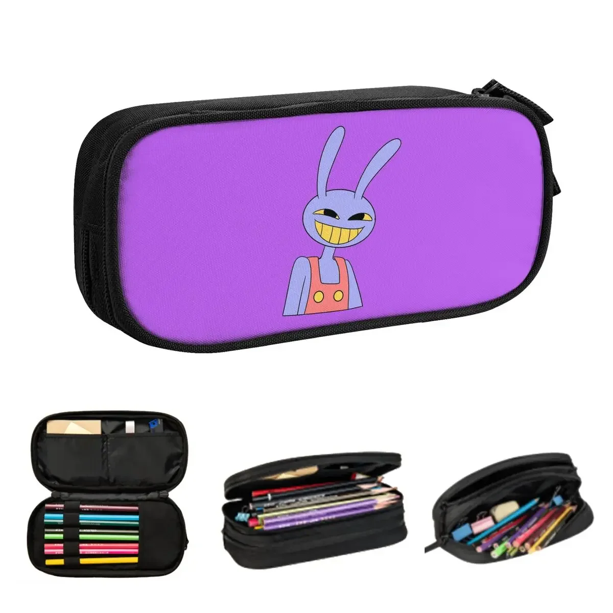 Jax -The Amazing Digital Circus Pencil Cases for Students Gifts Pen Box Pencil Bag Large Capacity Pencil Pouch Storage Supplies