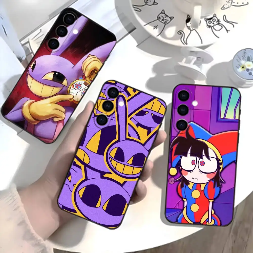 Jax Amazing D-Digital Circus Phone Case For Samsung Galaxy A73,A21s,A22,A31,A52,A53,A71,A41Soft Black Shell