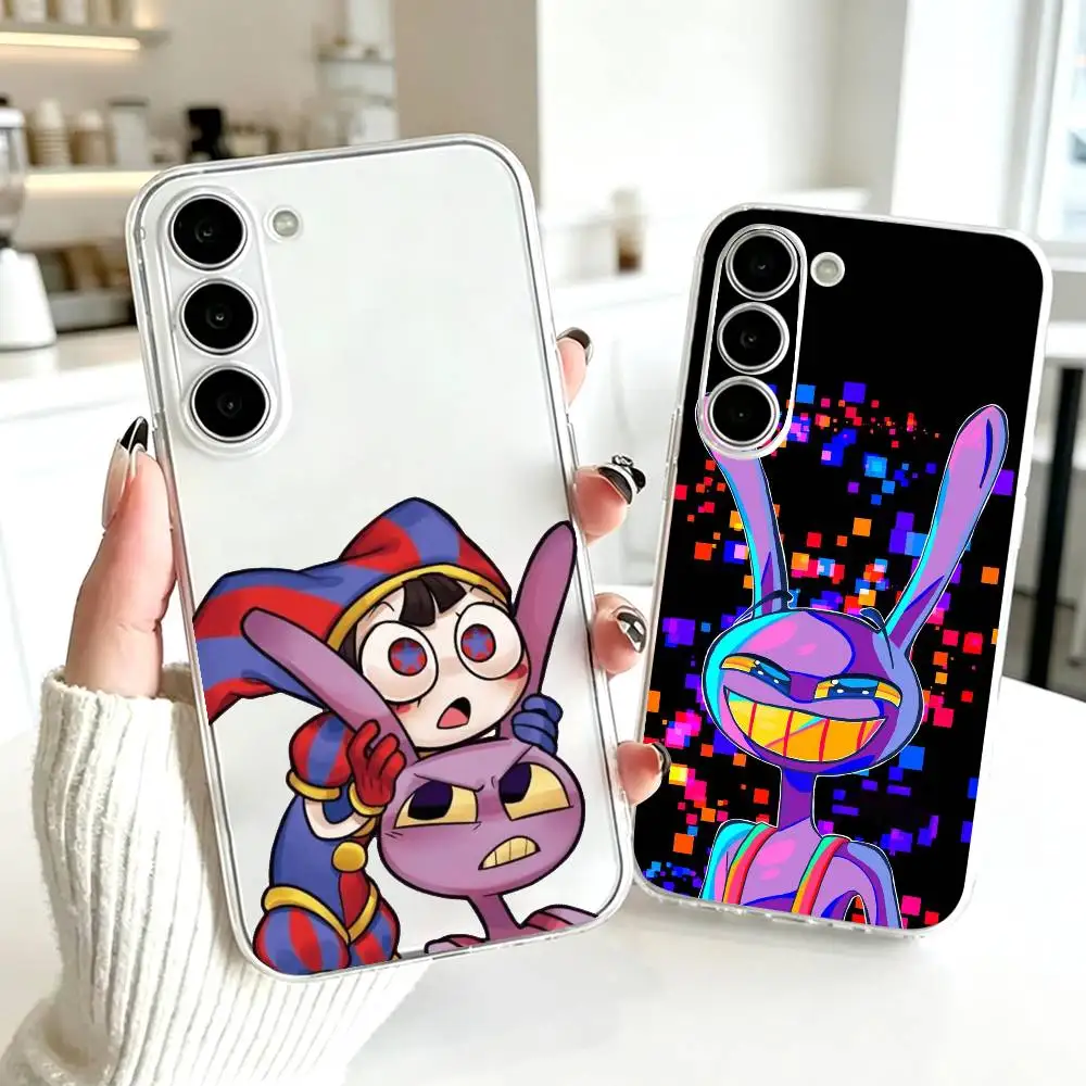 Jax-Amazing D-Digital Circus Phone Case For SamsungA10,12,20,21S,30,31,40,50,51,52,70,71 Transparent Cover