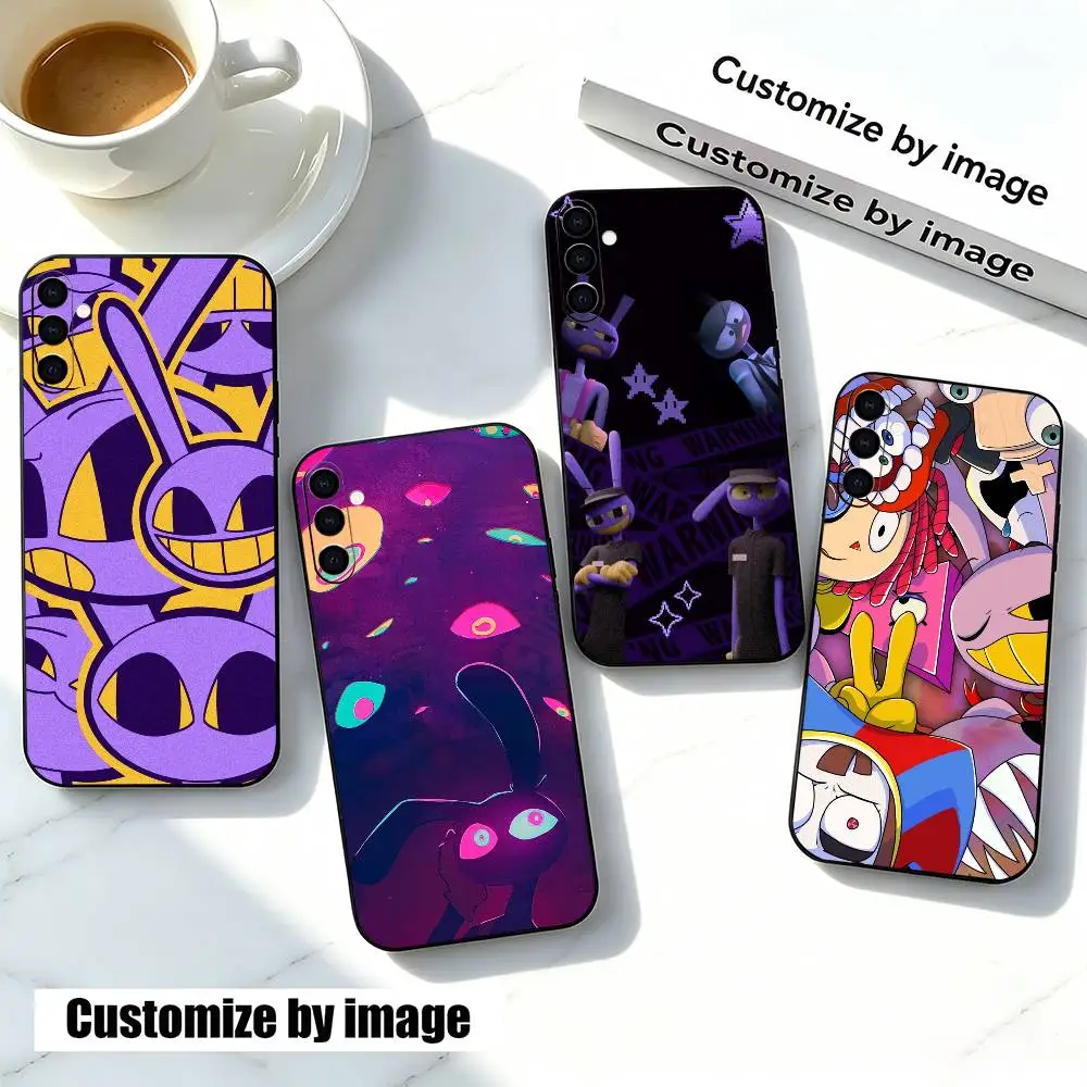 Digital C-Circus Web Series Cartoon Jax Phone Case For Samsung Galaxy A73,A72,A71,A70,A53,A52,A51,Soft Silicone Black Cover