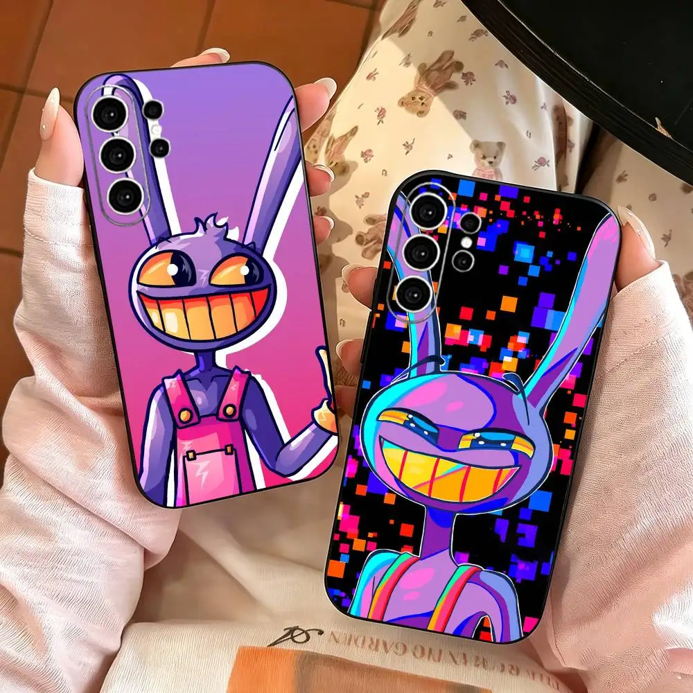 Digital C-Circus Web Series Cartoon Jax PhoneCase For Samsung S25,S24,S21,S22,S23,S30,Ultra,S20,Plus,Fe,Note,10,9,5G Black Cover