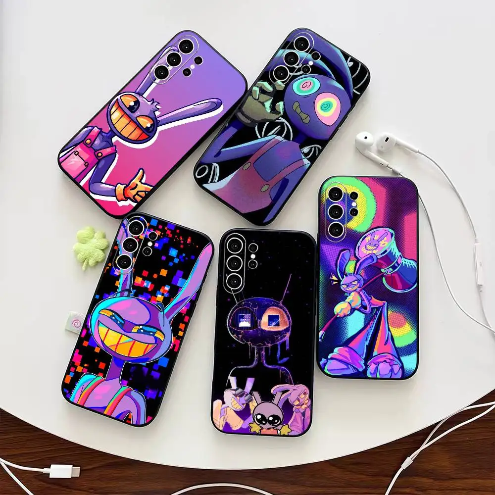 Digital C-Circus Web Series Cartoon Jax PhoneCase For SamsungS25,S24,S21,S22,S23,S30,Ultra,S20,Plus,Fe,Note,10,9,5G Black Cover