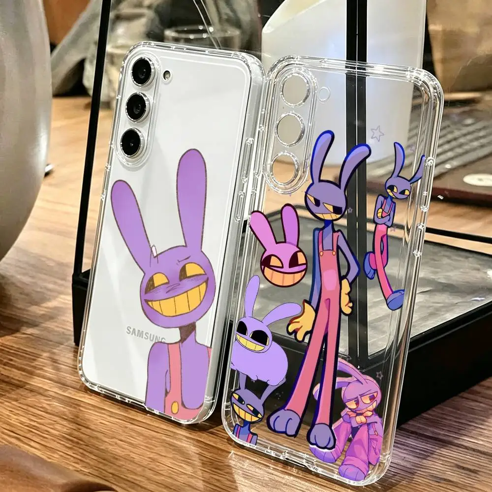 Digital C-Circus Web Series Cartoon Jax Phone Case For SamsungA10,12,20,21S,30,31,40,50,51,52,70,71 Transparent Cover