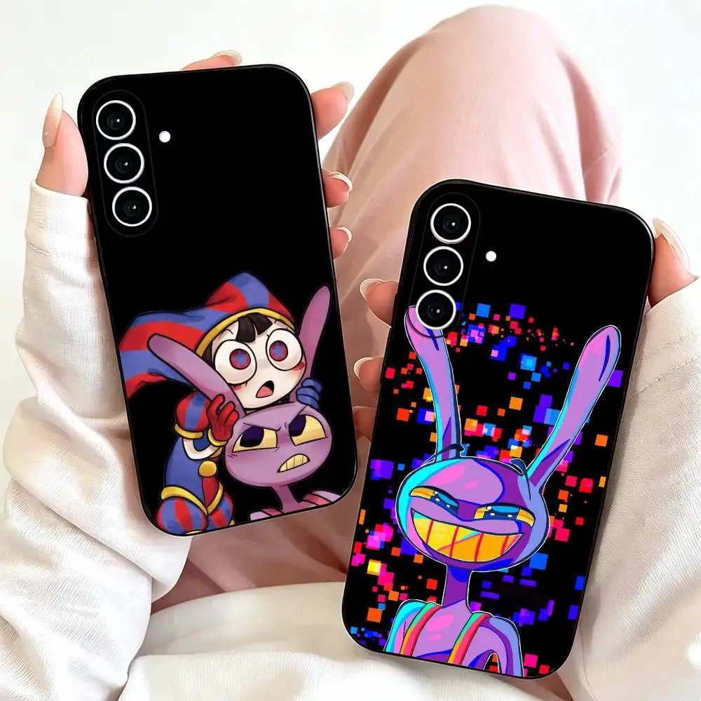 Jax-Amazing D-Digital Circus Phone Case For Samsung Galaxy A73,A72,A71,A70,A53,A52,A51,Others Soft Black Cover