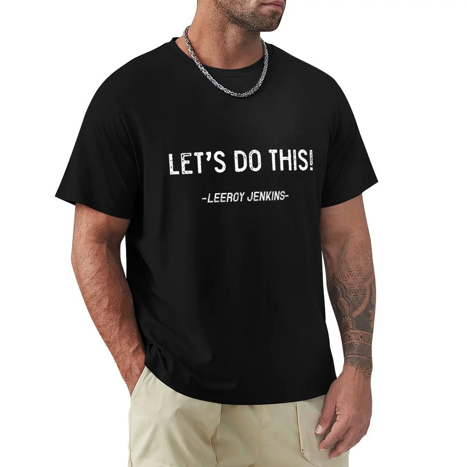 Leeroy MMO gaming T-Shirt Dry Fit Athletic Short Sleeve Shirt