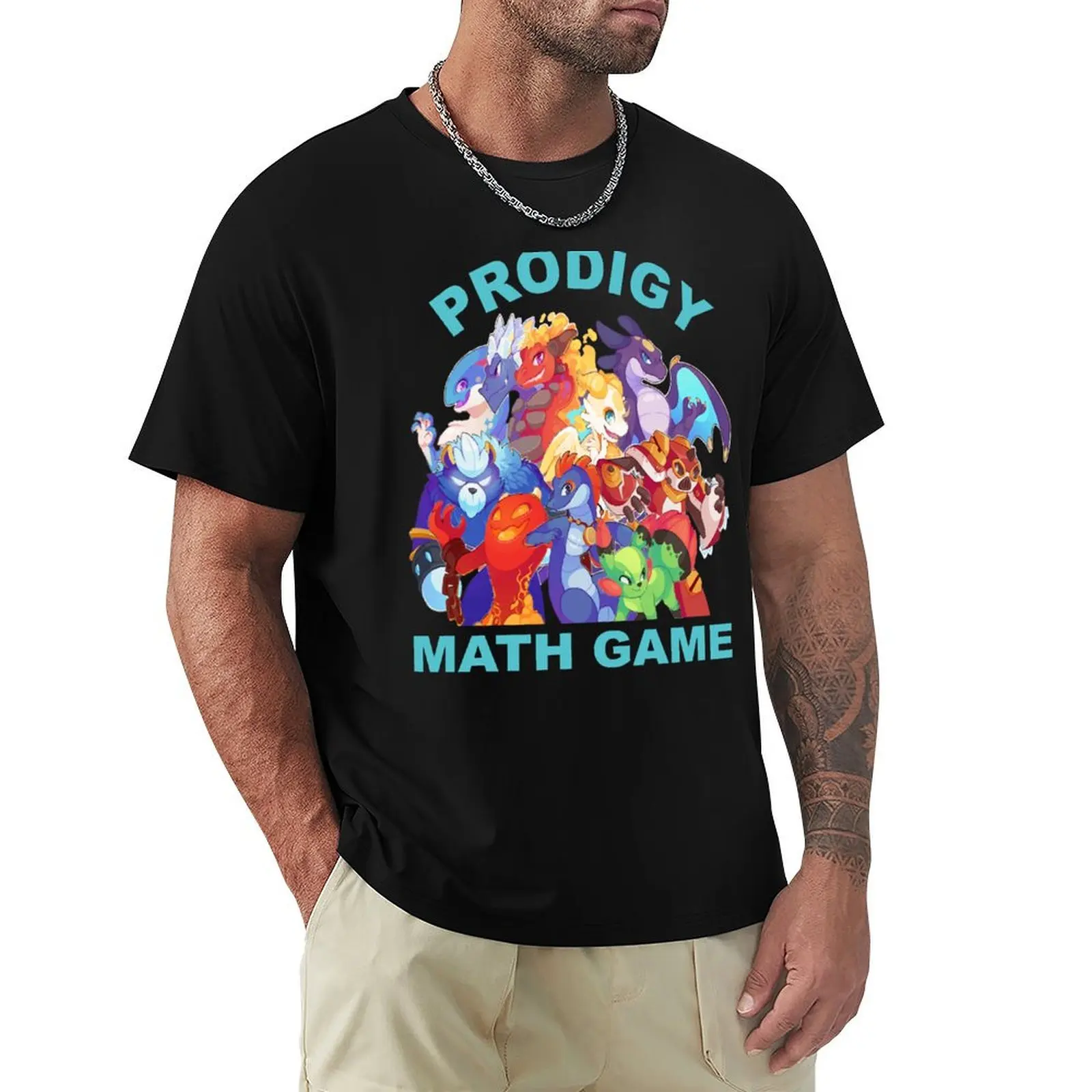 Prodigy Math Game Math Practice Gaming Rare Pets Gift For Kids T-Shirt Work Daily Short Sleeve Top