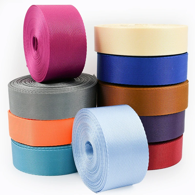 5M 20/25/32/38/50mm Nylon Webbing Tape Backpack Strap Pet Collar Safety Belt Ribbon Band DIY Bag Clothing Sewing Accessories