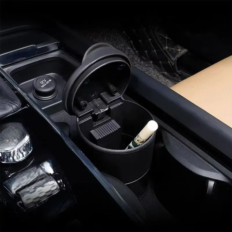 Portable Car LED Ashtray Universal Auto Ashtray Cigarette Ash Holders Cup Car Interior Decor Auto Accessories Interior 7x7x10CM