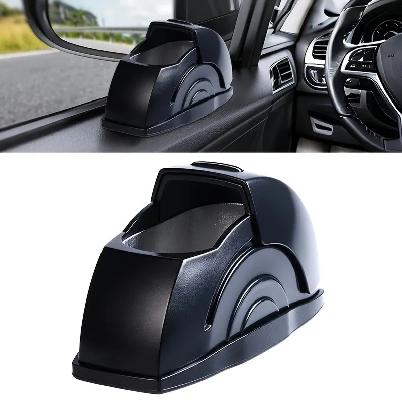Car Ashtray Door Type Ashtray With Lid Portable Car Truck Trash Can Stainless Steel Liner Accessories