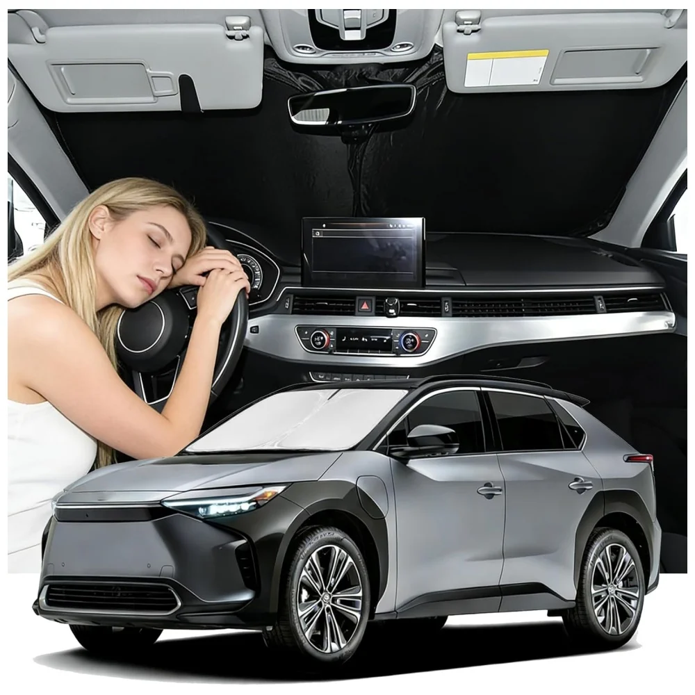 Upgrade Foldable Windshield Sunshade Custom For Toyota BZ4X 2023-2026 Cooling Front Window Car Accessory