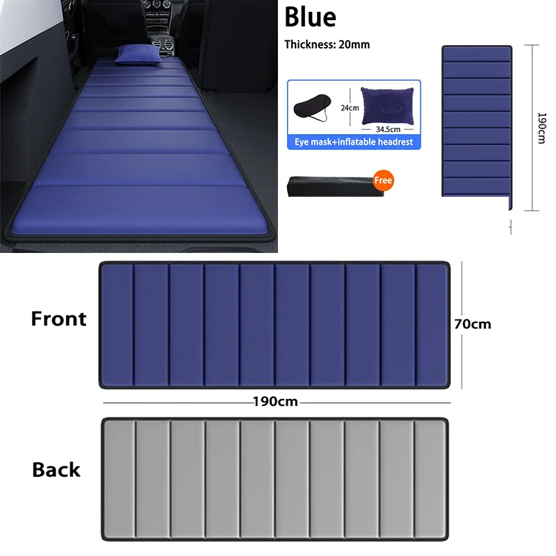 Travel Bed Car Mattress Single Bed Car Folding Car Rear Trunk Portable Sleeping Mat Leveling Mat SUV Sleeping Mat