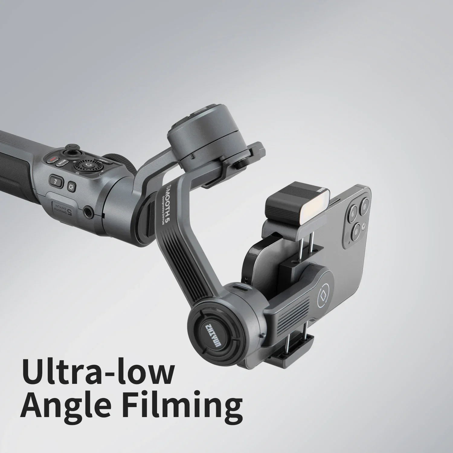 IN STOCK ZHIYUN Handheld Stabilizer Smooth 5 ,3-Axis Smartphone Gimbals for iPhone 13 PRO with Fill Light