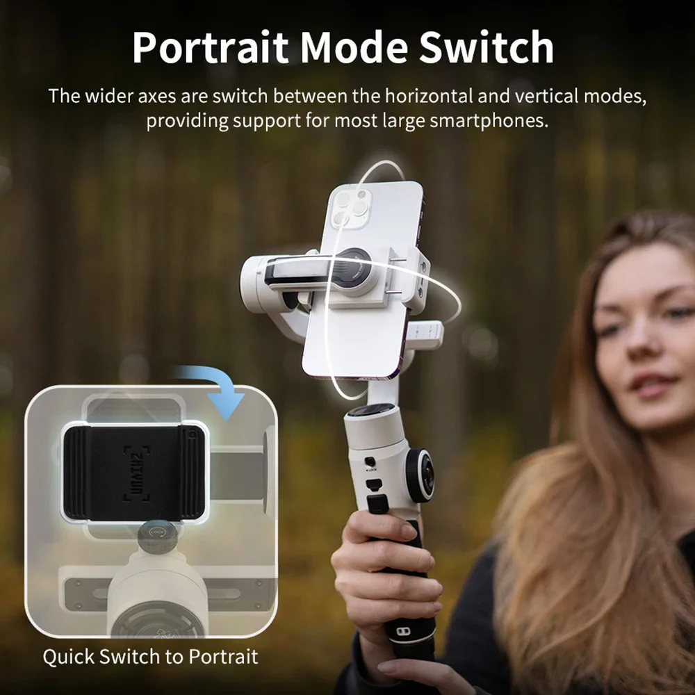 NEW Zhiyun Smooth 5s 3-Axis Handheld Gimbal Stabilizer for iPhone 11 12 13 14 Pro Max OnePlus Smartphones