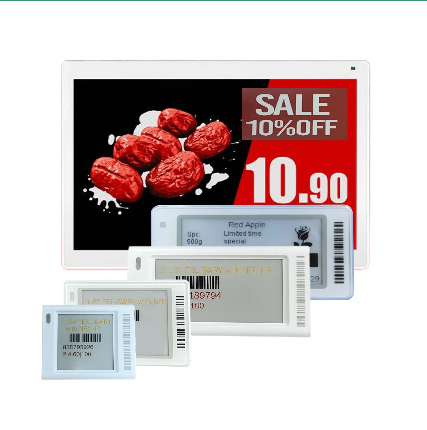 E-Ink Tablet With Stylus Support Electronic Shelf Label Esl System For Fruit Supermarket Price Tags 10.2