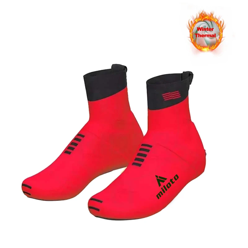 MILOTO-Windproof Cycling Shoe Cover for Men, Road Bicycle Overshoes, Winter Shoe Cover, 2023