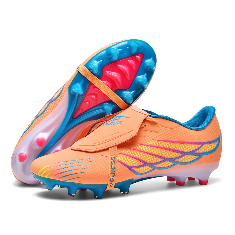 Mens Football Shoes New Outdoor Society Training Ultralight Impact Resistant Fast Futsal Unisex Grass Long Nail Soccer Shoes