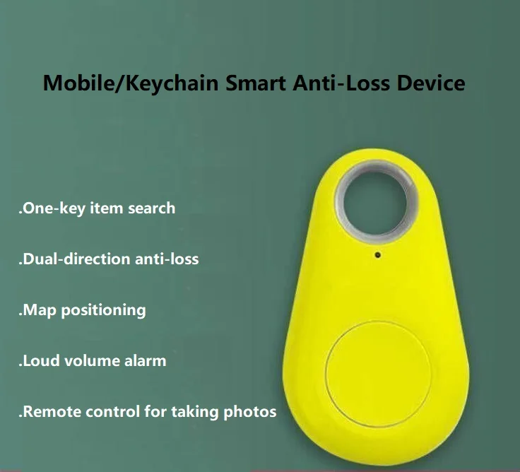 Bluetooth Tracker 2-Way Smart Finder for Keys/Wallets/Pets/Kids with Separation Alarm