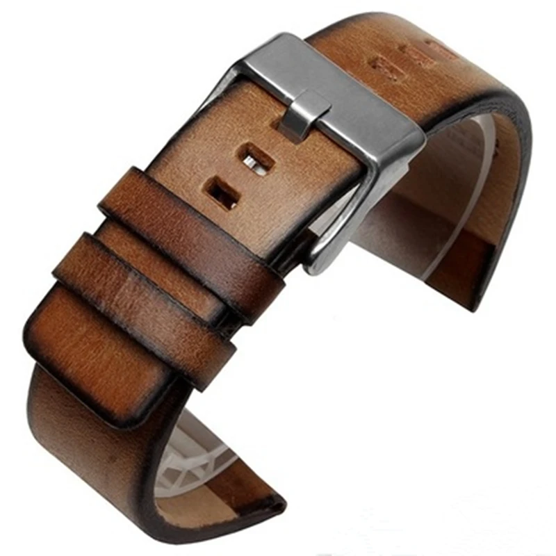High Quality Vintage Retro Genuine Leather Watchband for Diesel DZ4343 DZ4323 DZ7406 DZT2002 Watch Strap Bracelet 22mm 24mm 26mm