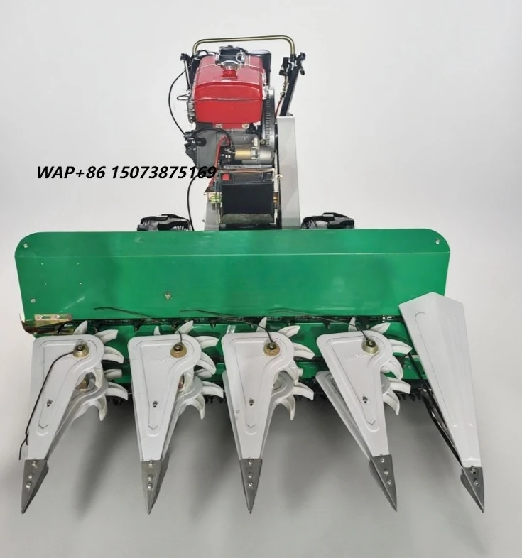 2026 New Type Multifunctional Hand-held Walking Tractor Small Cereal Harvester Corn Reaper