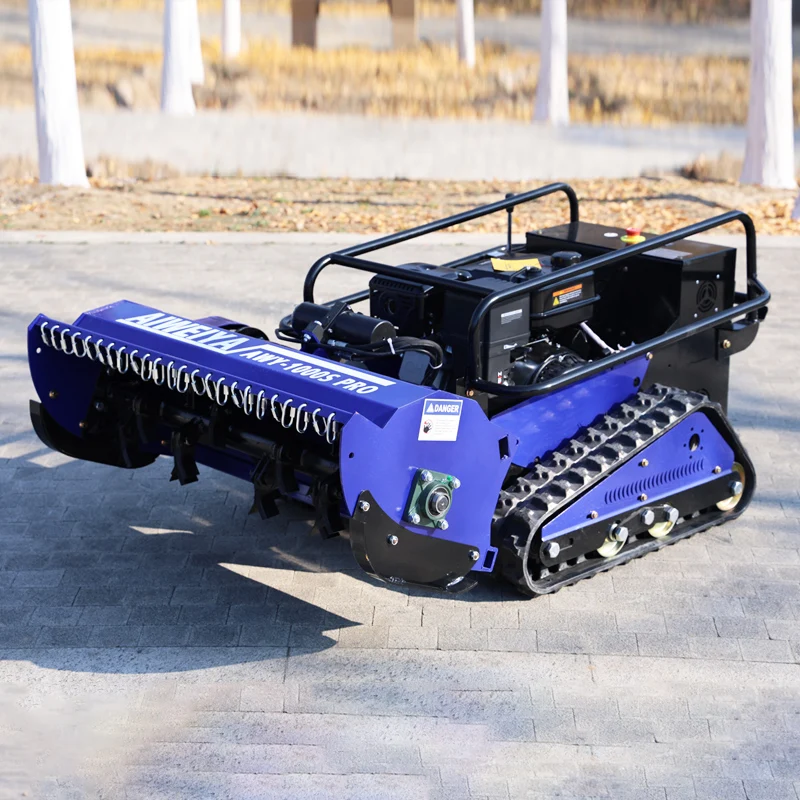Customized Chinese Factory Hot Zero Turn 800 Cut Automatic Remote Control Crawler Lawn Flail Mower with Parts