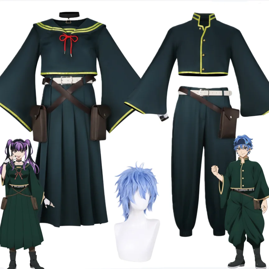 Dead Account Kiyomi Urusugawa Soji Enishiro Cosplay Costume Set Accessories Wig Halloween Performance Anime Convention costume