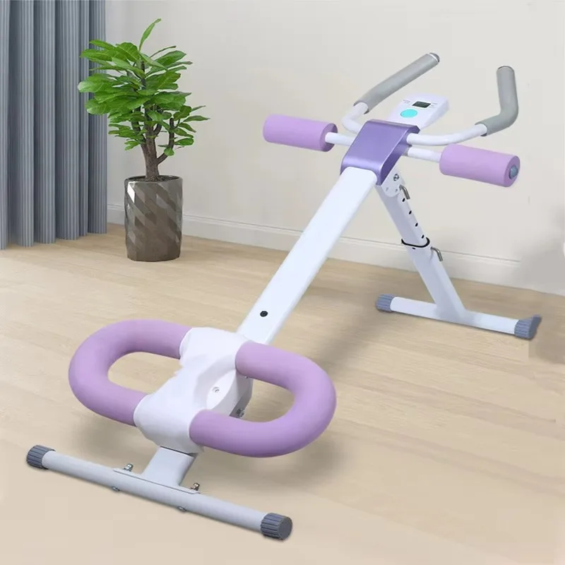 Folding Home Gym Workout Equipment AB Core Waist Trainer LCD Screen Waist Slimming Belly Roller Abdominal Exercise Machine