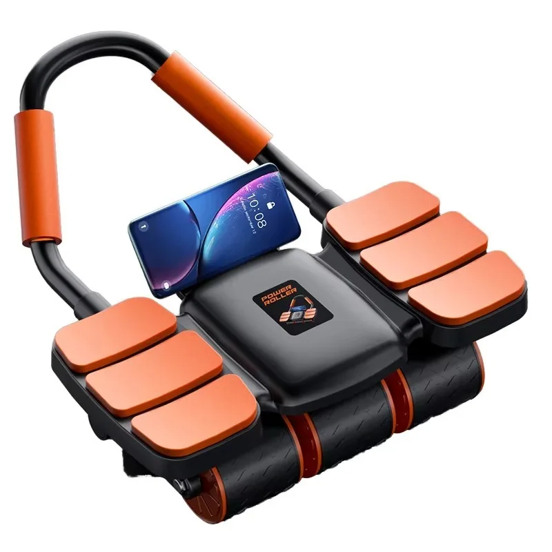 YTYIN Automatic Rebound Four-Wheel Abdominal Fitness Wheel Home Fitness Tool For Men Women Muscle Training  Exercise Yog