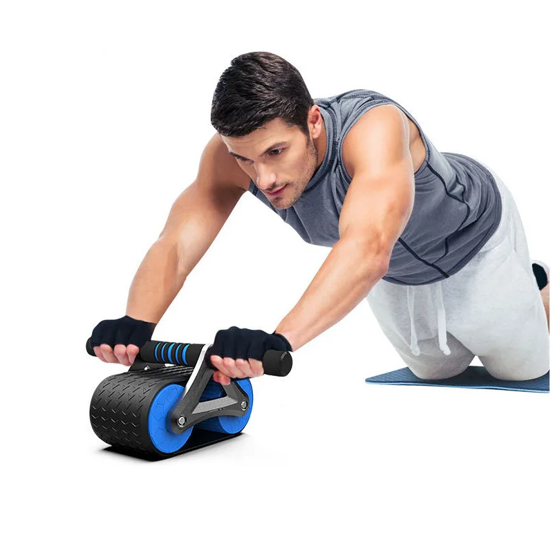 Steel Silent Rebound Abdominal Roller Eco-Friendly Beginner Home Workout Tool
