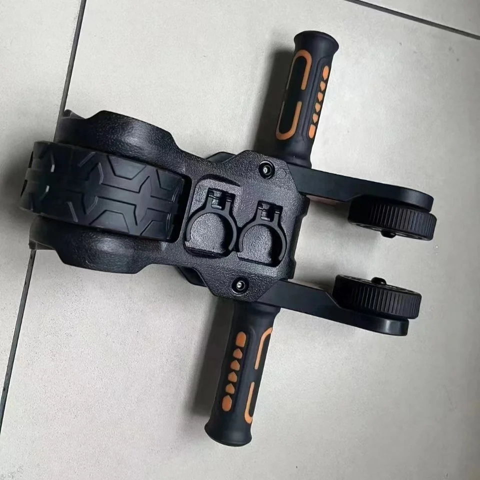 Double Plastic Wheel Abdominal Roller Stable Home Abdominal Muscle Exercise Gear