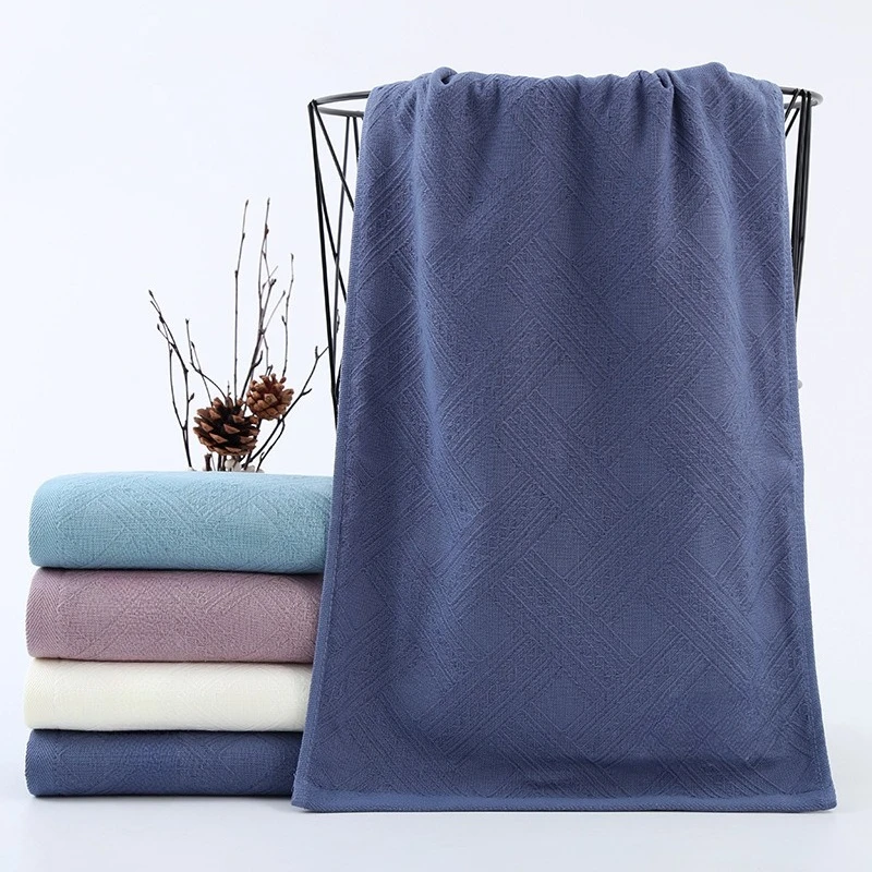 Cotton Double-layer Gauze Towel Bath Towel Home Fabric Pure Cotton Absorbent Comfortable Soft Suitable for Both Men and Women