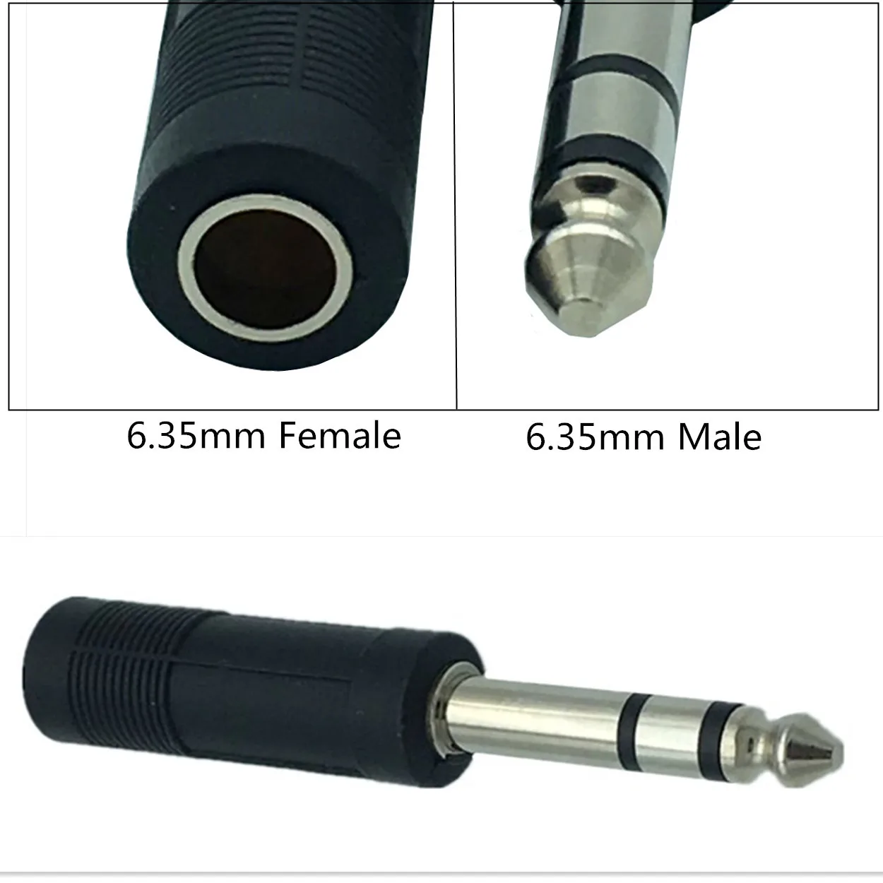 1pc 6.35mm 1/4